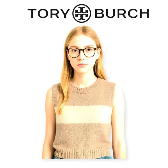 Tory Burch Colorblock Sleeveless Sweater Vest XS - Picture 1 of 10